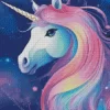 Unicorn And Galaxies Diamond Painting