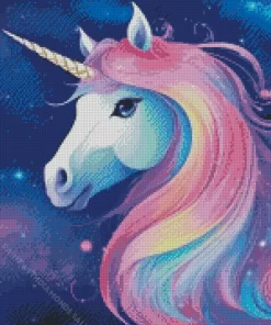 Unicorn And Galaxies Diamond Painting