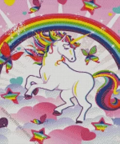 Unicorn With Rainbow Diamond Painting