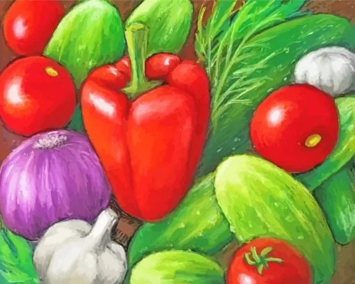 Vegetables Still Life Diamond Painting