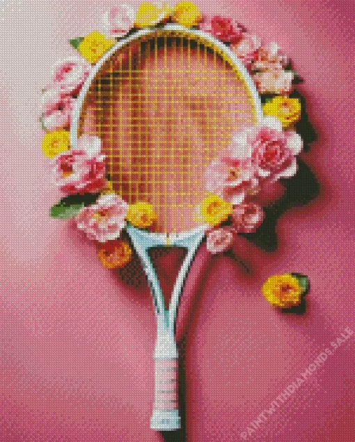 Vintage Tennis Racket Diamond Painting