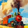 Vintage Train Diamond Painting