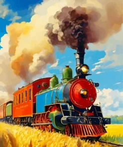 Vintage Train Diamond Painting