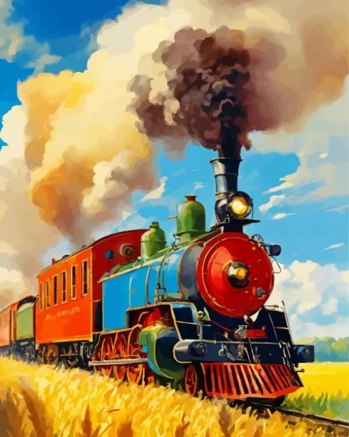 Vintage Train Diamond Painting