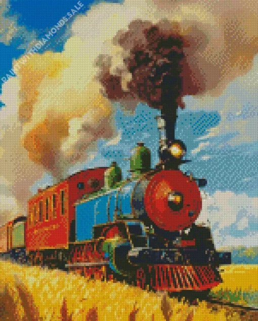 Vintage Train Diamond Painting