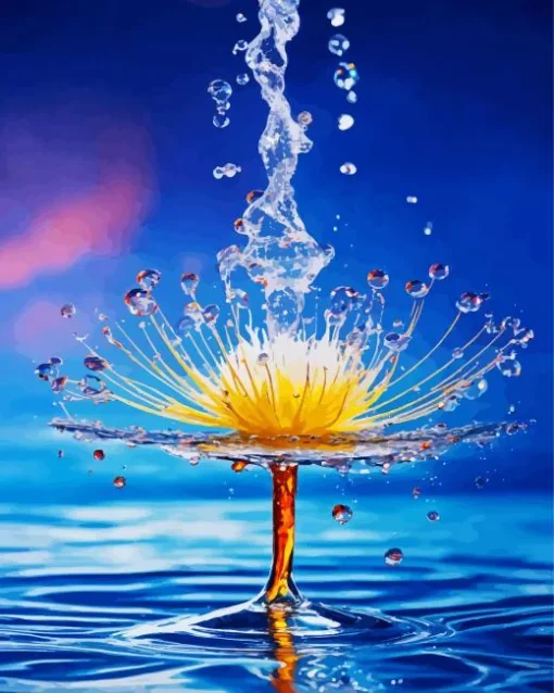 Water Drop And Dandelion Diamond Painting