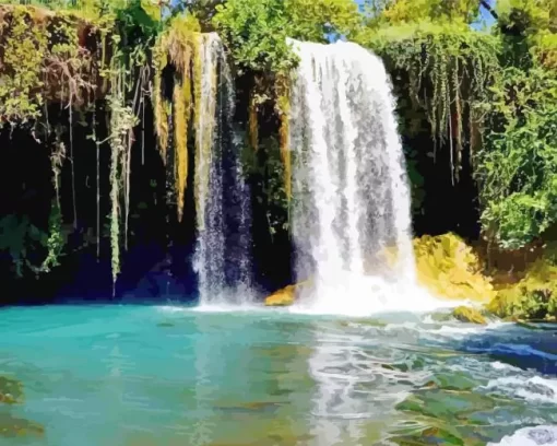 Waterfall Antalya Diamond Painting