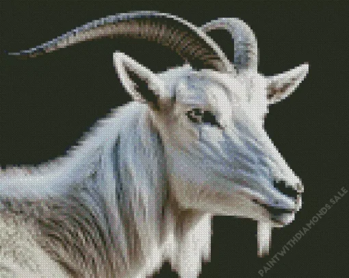 White Goat Diamond Painting