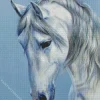 White Horse Diamond Painting