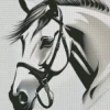 White Horse Art Diamond Painting