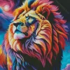 Wild Colorful Lion Diamond Painting