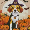 Witch Beagle Dog Diamond Painting