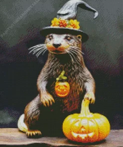 Witch Otter Diamond Painting