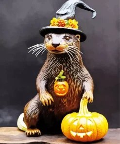 Witch Otter Diamond Painting