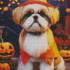 Witch Shih Tzu Diamond Painting