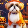 Witch Shih Tzu Diamond Painting