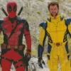 Wolverine And Deadpool Diamond Painting