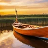 Wooden Boat Diamond Painting