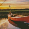 Wooden Boat Diamond Painting