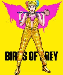 Yellow Birds Of Prey Poster Diamond Painting