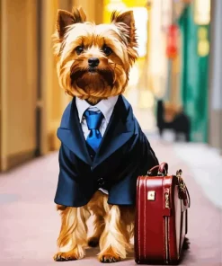 yorkie in a suit Diamond By Numbers