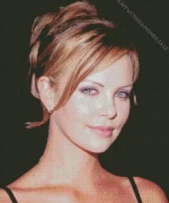 Young Charlize Theron Diamond Painting