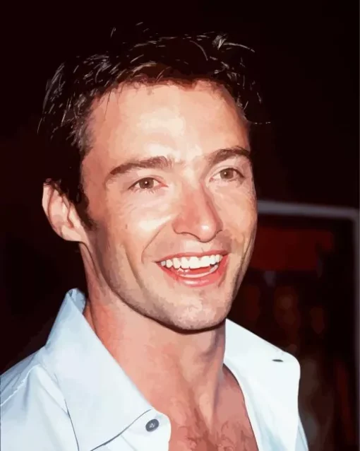 Young Hugh Jackman Diamond Painting