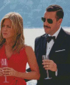 Adam Sandler And Jennifer Aniston Diamond Painting