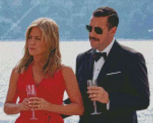 Adam Sandler And Jennifer Aniston Diamond Painting