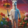 Alpaca Gardener Diamond Painting