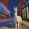 Alpaca In New York Streets Diamond Painting