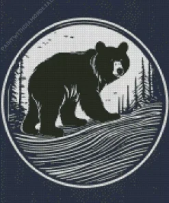 American Black Bear Art Diamond Painting