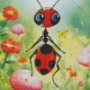 Ant And Yellow Butterfly Diamond Painting