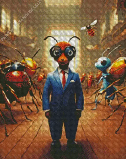 Ant In A Suit Diamond Painting