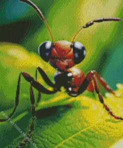 Ant On A Leaf Diamond Painting