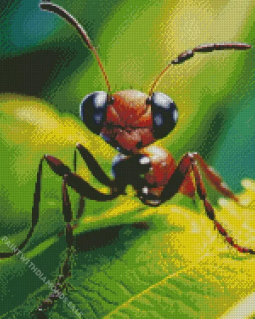 Ant On A Leaf Diamond Painting