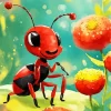 Ant With Red Flowers Diamond Painting