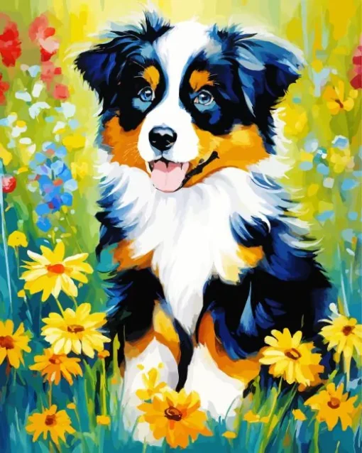 Australian Shepherd Diamond Painting