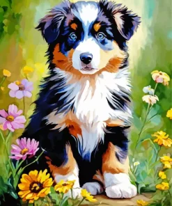 Australian Shepherd Puppy Diamond Painting