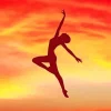 Ballet Dancer Silhouette Diamond Painting