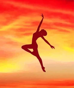 Ballet Dancer Silhouette Diamond Painting