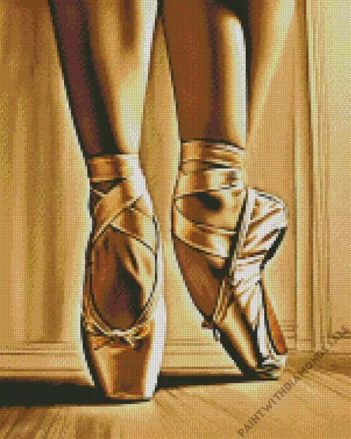 Ballet Girl Feet Diamond Painting