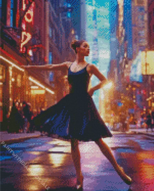 Ballet In Times Square Diamond Painting