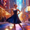 Ballet In Times Square Diamond Painting