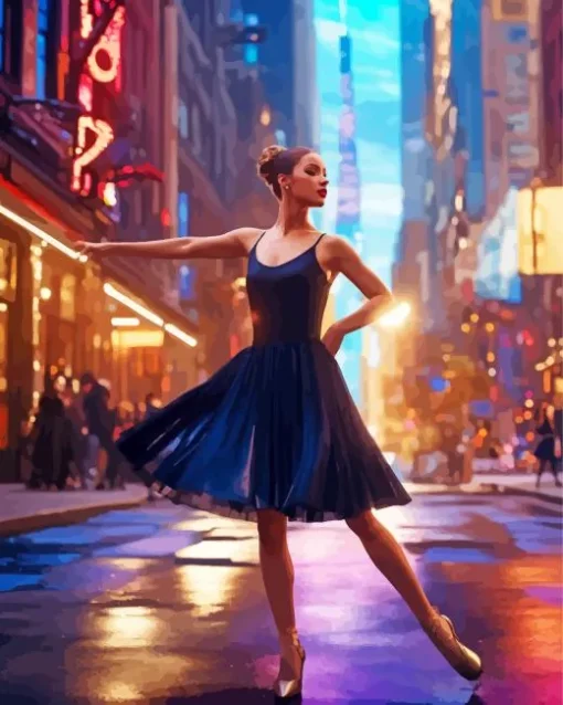 Ballet In Times Square Diamond Painting