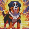 Bernese Mountain Dog Art Diamond Painting