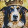 Bernese Mountain Dog With A Crown Diamond Painting