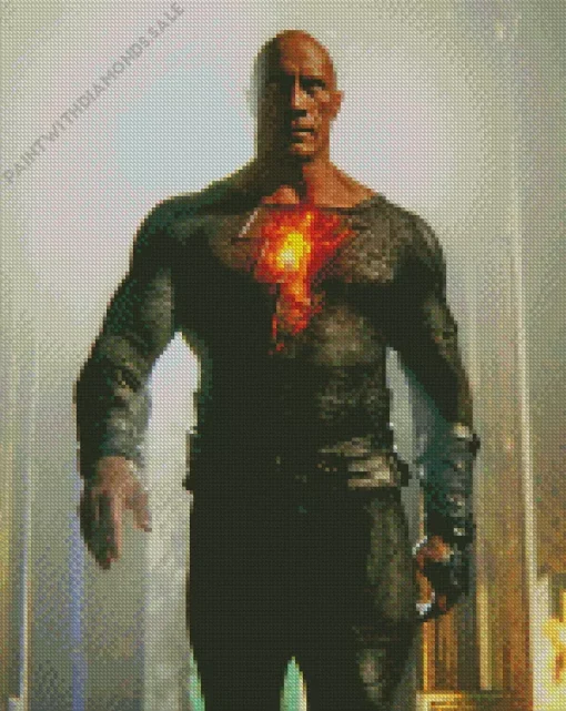 Black Adam Dwayne Johnson Diamond Painting