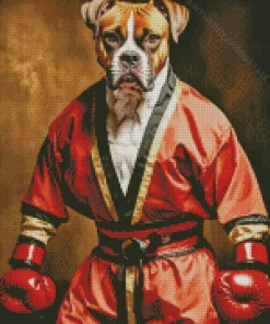 Boxer Dog As A Boxer Diamond Painting