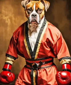 Boxer Dog As A Boxer Diamond Painting